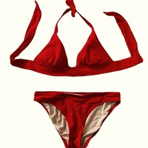Red Victoria Secret bikini